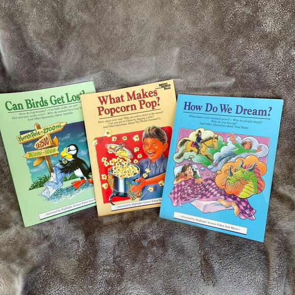 Highlights Paperback Books for Children Lot of 3 answers questions kids Vintage - Picture 2 of 9